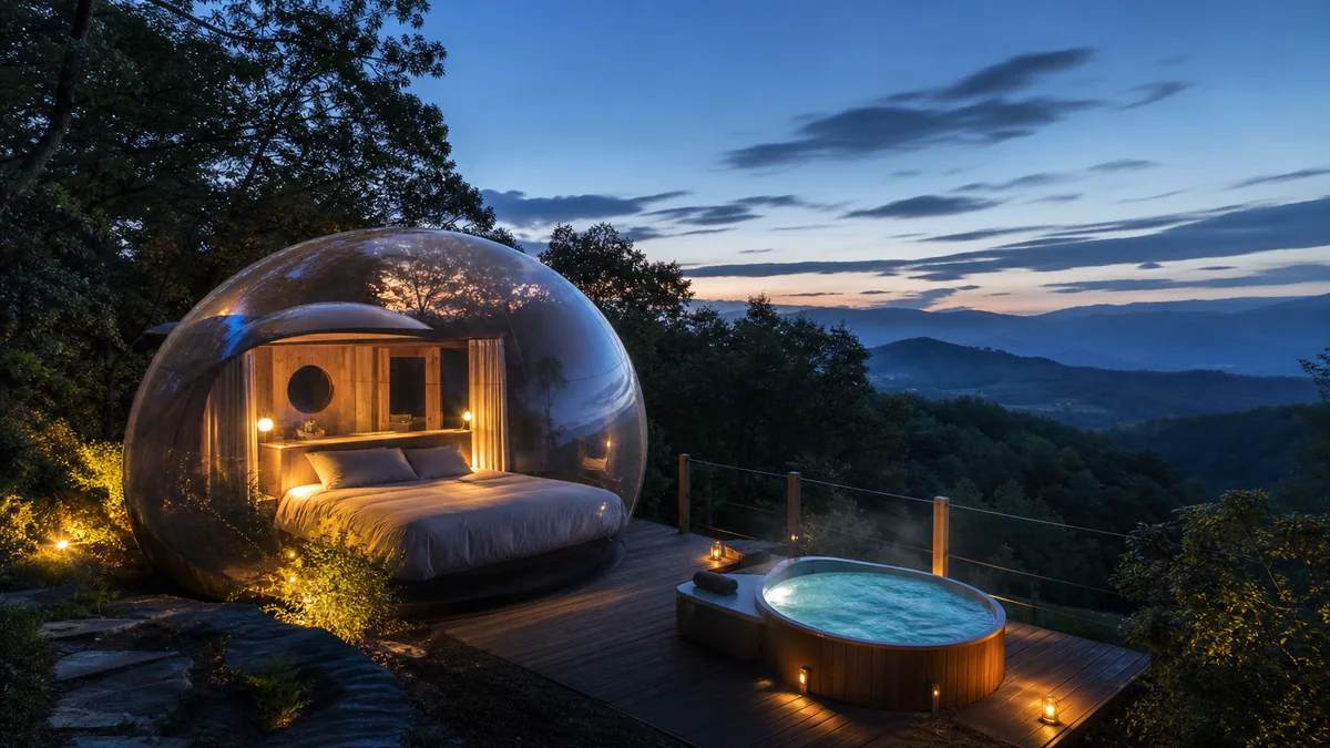 Illustration du guide Top 10 des bulles avec spa ou jacuzzi privatif en France