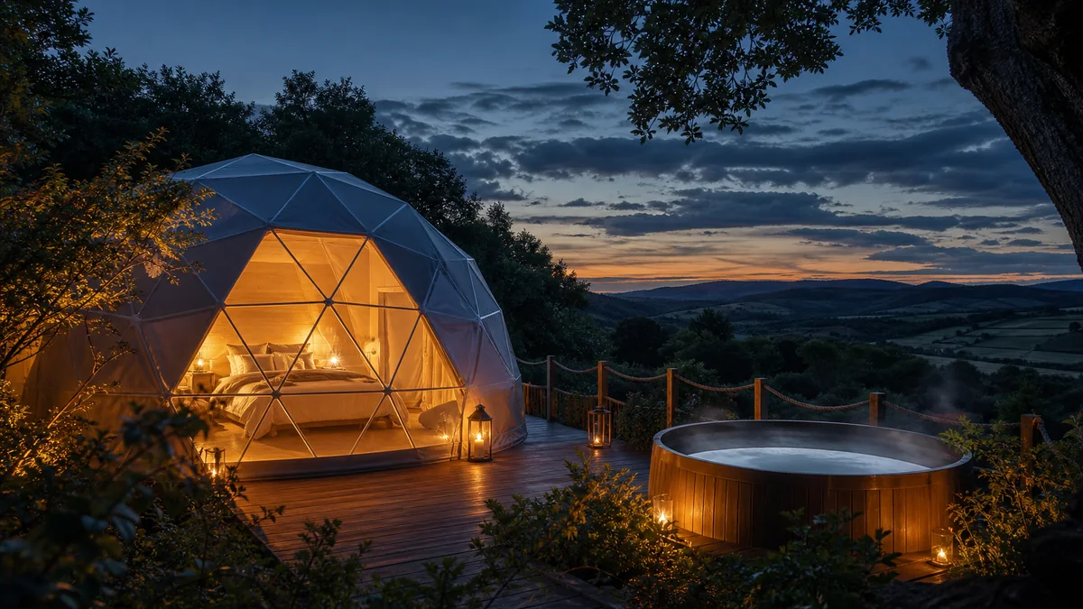 Illustration du guide Top 10 des dômes avec spa ou jacuzzi privatif en France