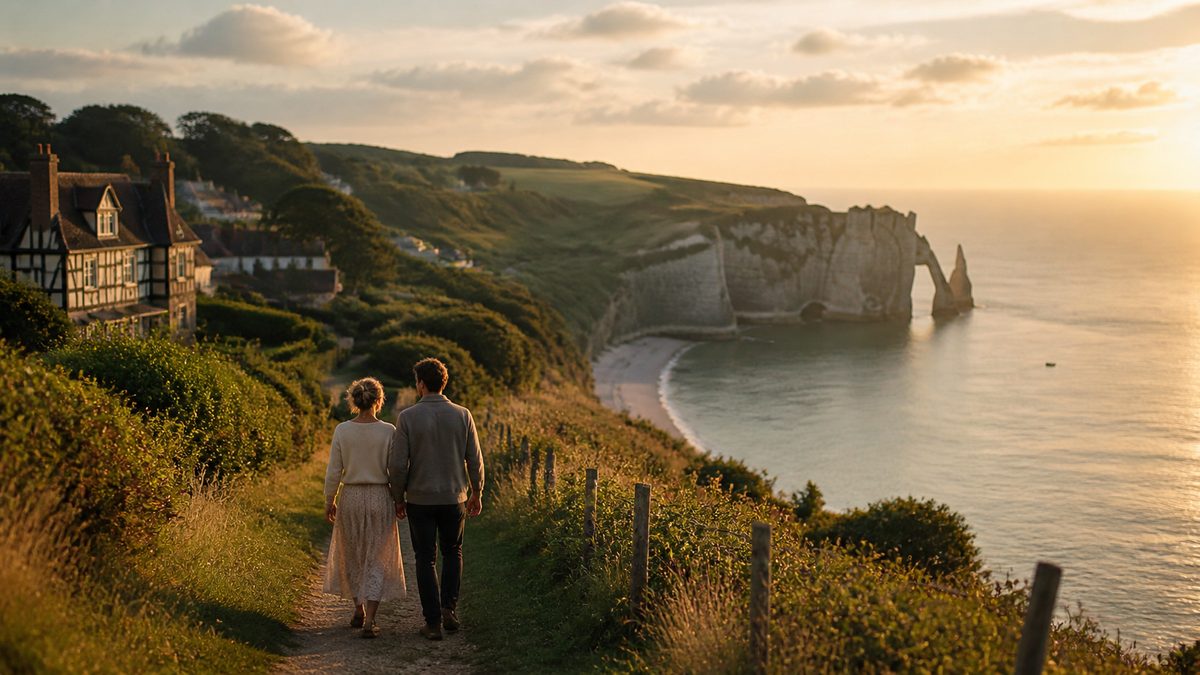 Illustration du guide Top 10 des lieux à visiter en amoureux en Normandie