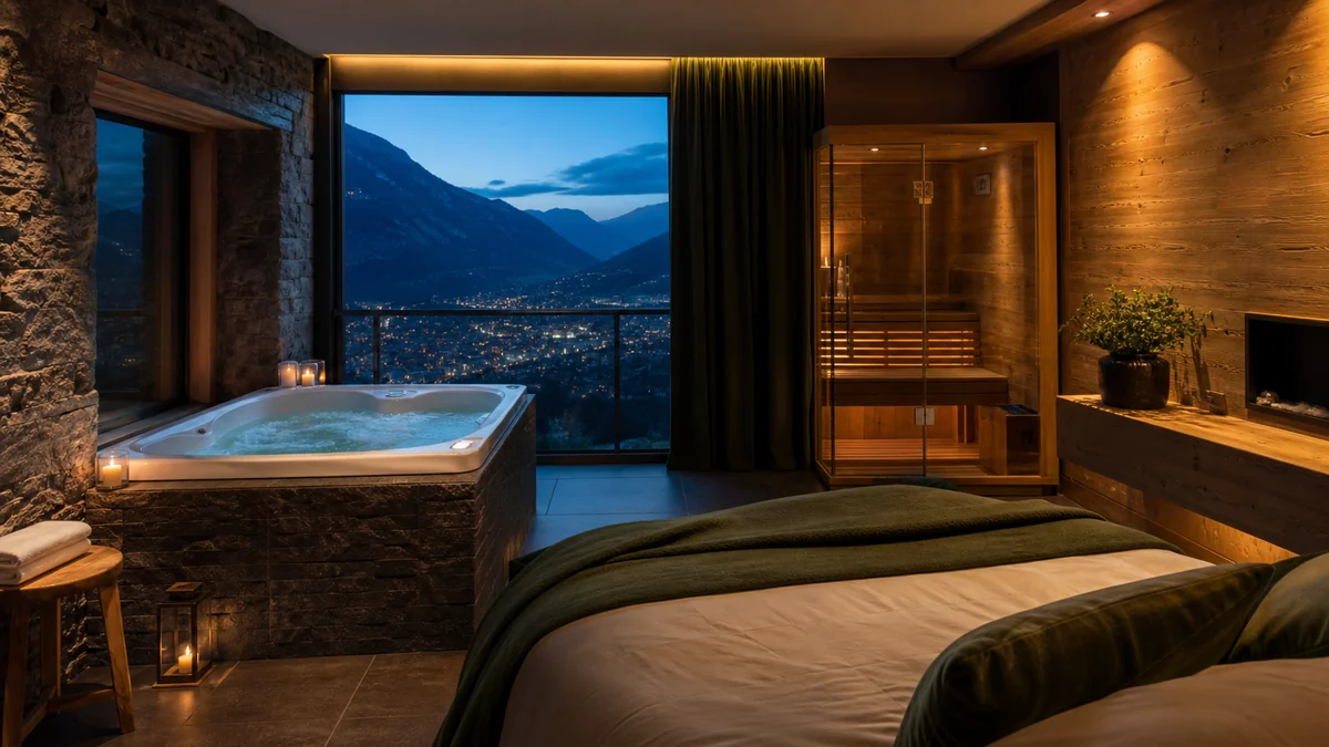 Illustration du guide Top 14 des loverooms avec spa ou jacuzzi en Auvergne-Rhône-Alpes