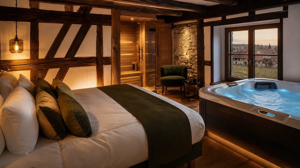 Illustration du guide Top 8 des loverooms avec spa ou jacuzzi dans le Grand Est