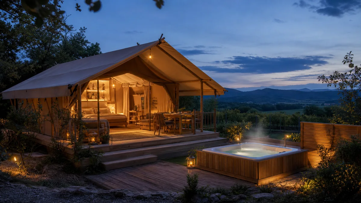 Top 10 des tentes avec spa ou jacuzzi privatif en France