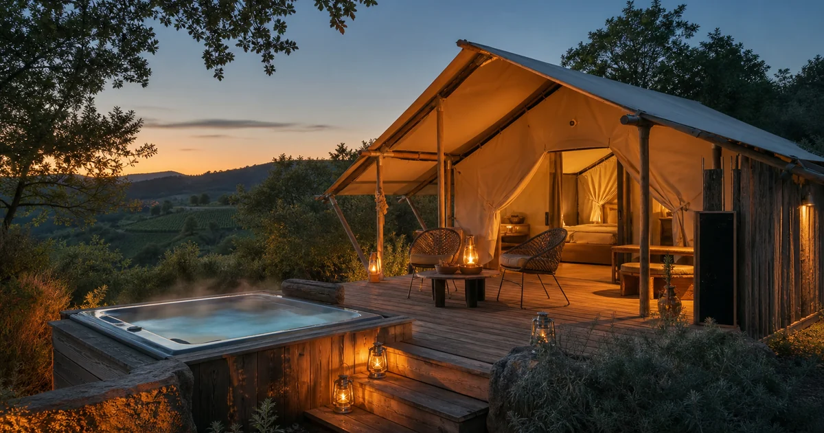 Illustration du guide Top 5 des tentes avec spa ou jacuzzi en Occitanie