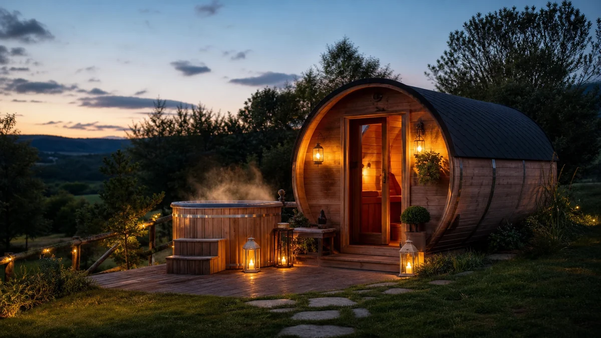 Illustration du guide Top 6 des tonneaux avec spa ou jacuzzi en France