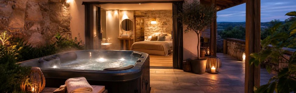 Les meilleurs hébergements avec spa privatif