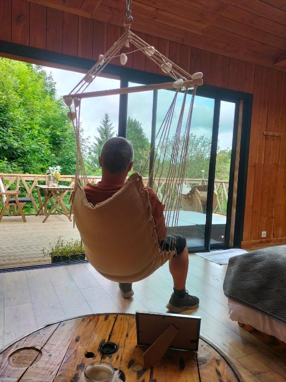 Cabane perchée avec jacuzzi avec espace bien-être, Finistère
