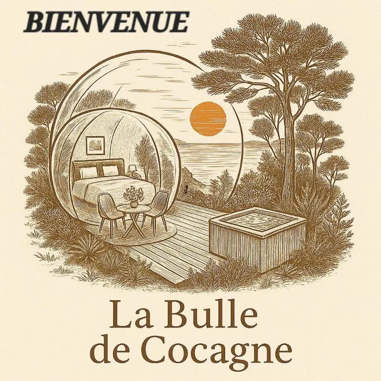 La Bulle de cocagne avec spa ou jacuzzi, Six-Fours-les-Plages, Var