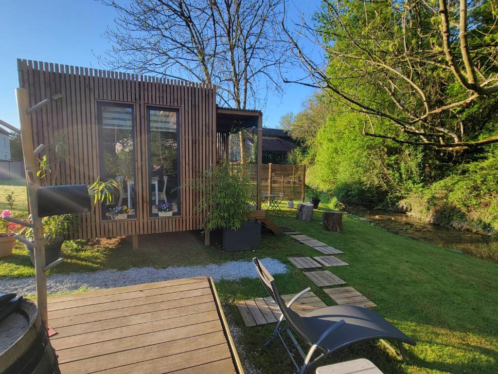 La Casa du Vau tiny house avec bain nordique en Côte-d'Or