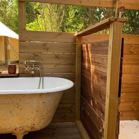 Tente Corsica Natura Glamping en Corse-du-Sud avec vue mer