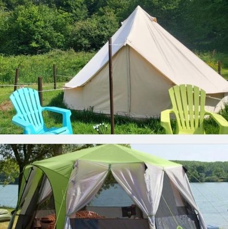 Tente Fernfields Countryside Tents dans la Manche avec spa privatif