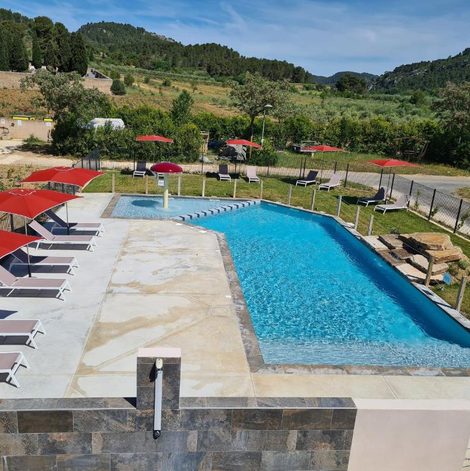 Tente Flower Camping de l’Olivigne dans l’Aude avec piscine