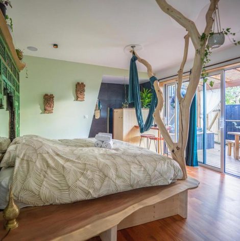 Loveroom Kanopya en Gironde avec terrasse