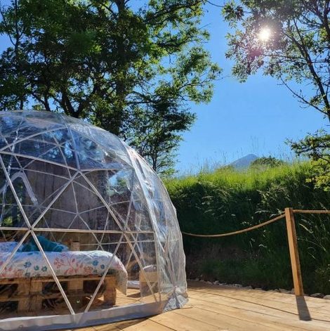 Bulle La bulle du Dévoluy dans les Hautes-Alpes avec vue dégagée