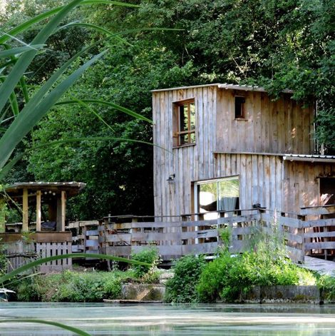 Gîte insolite La Cabane - Champagne La Parcelle dans l’Aisne avec terrasse