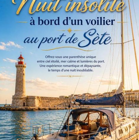 Bateau Le Nid Marin dans l’Hérault avec terrasse
