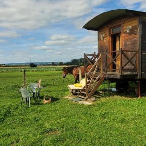 Roulotte de la Ferme Les Chenevières dans les Ardennes